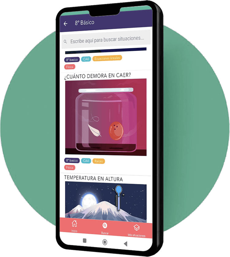 MatCon App en móvil